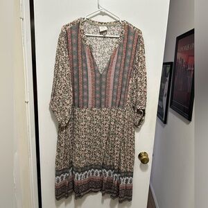 NWOT Knox Rose peasant-style floral dress